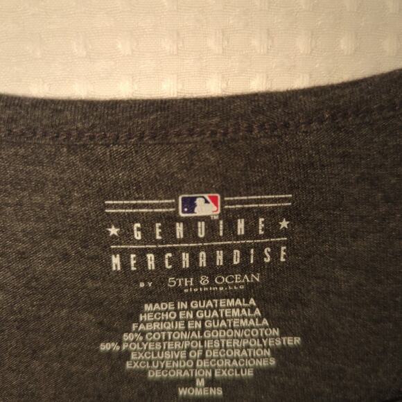 Baltimore Orioles Womens Tank Top Gray MLB Genuine Medium 5th & Ocean - Picture 3 of 5